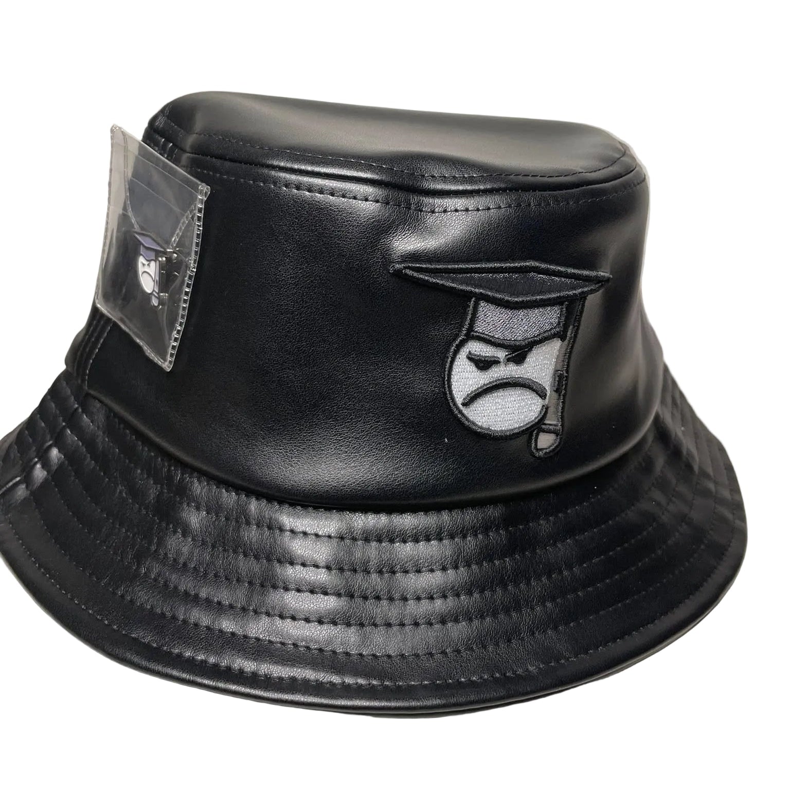 Rappers I.Q? (Black) Bucket Hat (Vegan Leather)